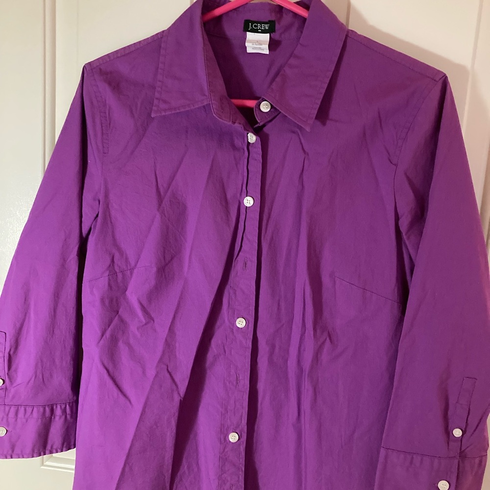 JCrew collar button down 3/4 sleeve